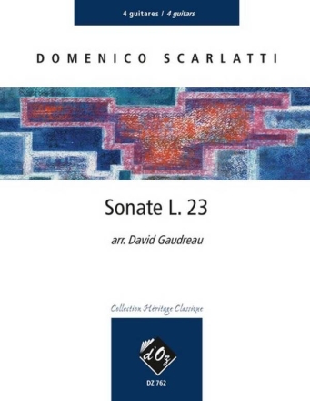 Sonate L. 23 4 Guitars Partitur + Stimmen