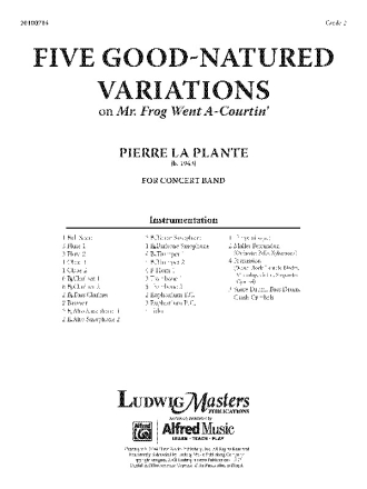 Five Variations/Mr. Frog  (c/b) Symphonic wind band