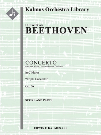 Concerto for Violin, Cello, Piano (f/o) Scores