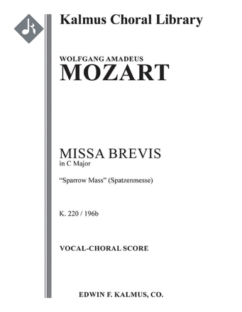 Missa Brevis in C (vocal score) Mixed voices