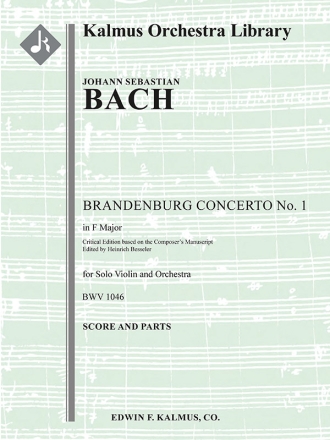 Brandenburg Concerto No 1 in F (f/o) Full Orchestra