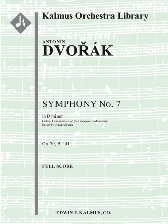 Symphony No. 7 in D Minor (f/o score) Scores