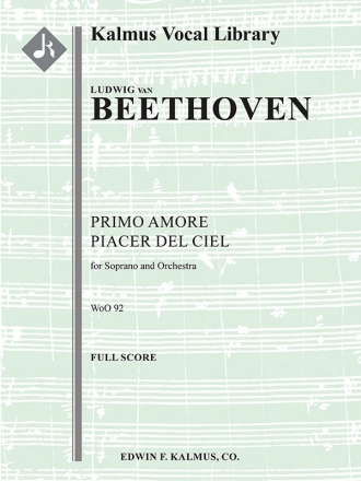 Primo amore piacer del ciel (orch score) Scores