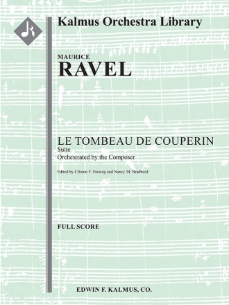 Le Tombeau de Couperin: Suite (f/o sc) Scores