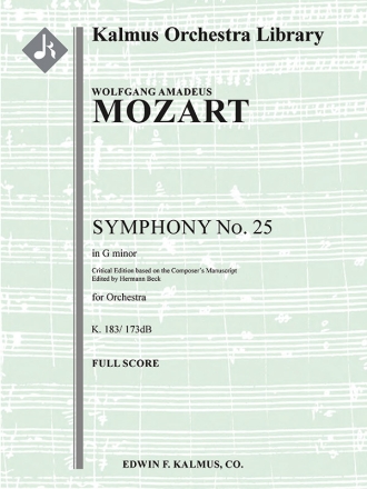 Symphony No. 25 in G minor (f/o score) Scores