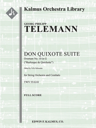 Don Quixote Suite Overture (score) Scores