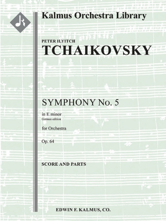 Symphony No. 5 in E minor (orch) Full Orchestra score and parts