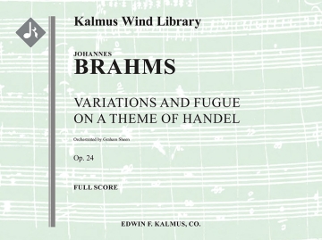 Variations/Fugue Theme Handel (f/o sc) for orchestra full score