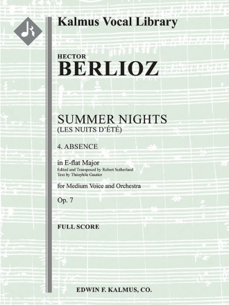 Summer Nights, Op. 7 4 (in Eb) (score)  score