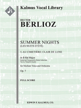 Summer Nights, Op. 7 (f/o score) for orchestra score