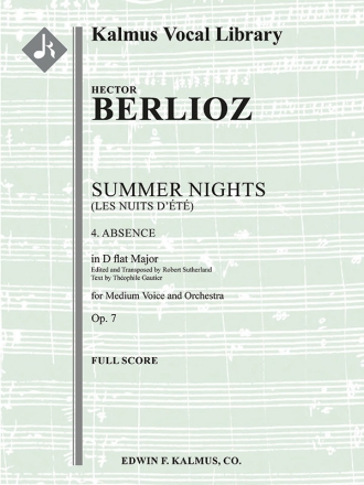 Summer Nights, Op. 7 4  (in Db) score  score