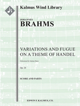 Variations/Fugue Theme Handel (f/o) Full Orchestra score and parts