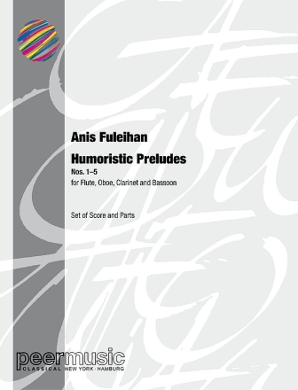 Humoristic Preludes Nos.1-5 for flute, oboe, clarinet and bassoon score and parts