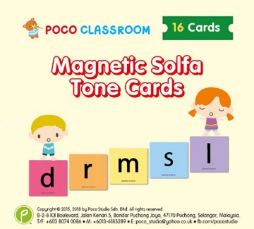 Poco Magnetic Solfa Tone Cards Children's Voices