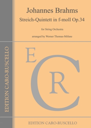 Streichquintett f-moll op.34  for string orchestra score