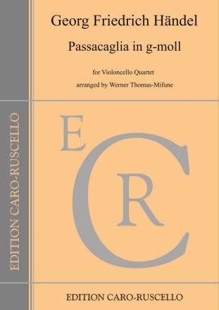 Passacaglia in g-moll for violoncello quartet parts