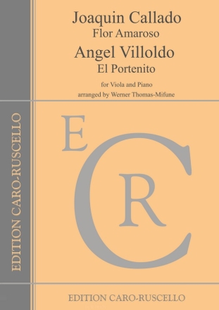 Flor Amaroso (Callado) - El Portenito (Villoldo) for viola and piano