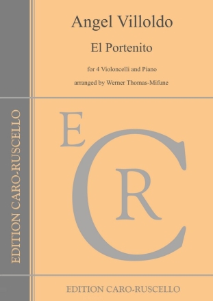 El Portenito for 4 violoncelli and piano parts