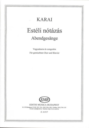 Abendgesnge SATB and Piano Chorpartitur