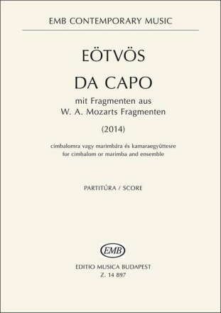 Da capo (2014) Cimbalom, Marimba, Mixed Chamber Ensemble Buch