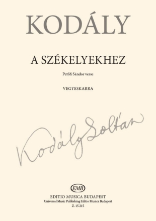 A szkelyekhez SATB Chorpartitur