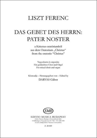 Das Gebet des Herrn: Pater Noster Mixed Voices and Accompaniment Chorpartitur