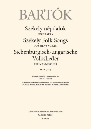 Szkely Folk Songs TTBB Chorpartitur