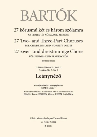 Lenynz? Upper Voices Chorpartitur