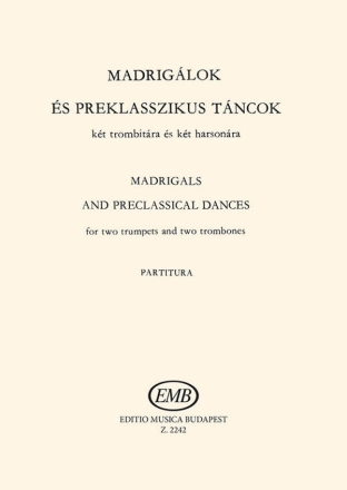 Madrigale + Fruehklassische Tae Blechblserquartett Buch