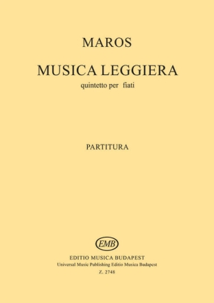 Musica Leggiera Fuer Holzblaese Blserquintett Buch