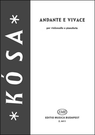 Andante e vivace Cello und Klavier Buch