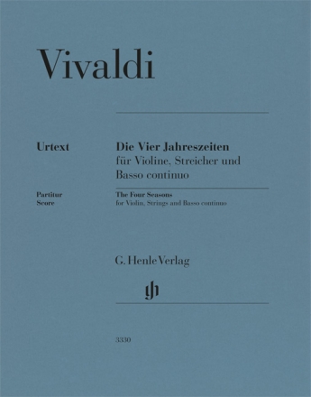 Die Vier Jahreszeiten Violine, Viola, Basso, Continuo Partitur