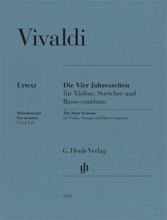 Die Vier Jahreszeiten Violine, Viola, Basso, Continuo Streicherstimmen