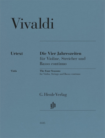 Die Vier Jahreszeiten Violine, Viola, Basso, Continuo Viola