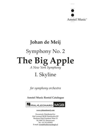 Skyline (part I from The Big Apple) Symphony Orchestra Partitur