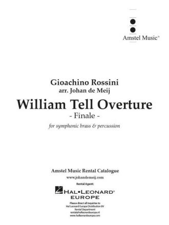 William Tell Overture (Finale) Brass Ensemble and Percussion Partitur