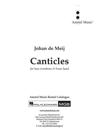 Canticles Brass Band and Bass Trombone Solo Partitur