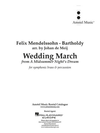 Wedding March Brass Ensemble and Percussion Partitur