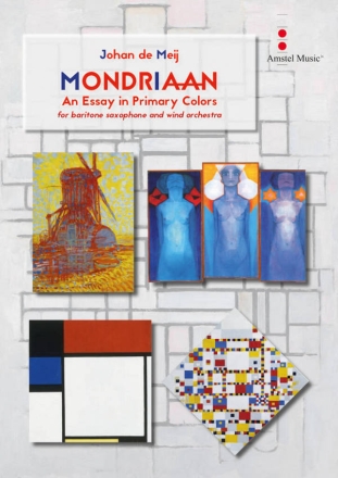 Mondriaan (An Essay in Primary Colors) Concert Band and Baritone Saxophone Solo Partitur