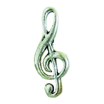 Pin Badge Pewter 'Treble Clef'