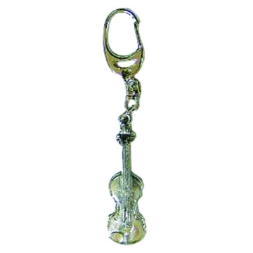 Pewter Keyring 'Violin'