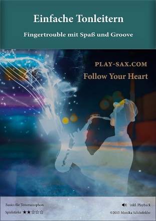 Einfache Tonarten: Fingertrouble mit Spa und Groove (+QR-Code) fr Tenorsaxophon