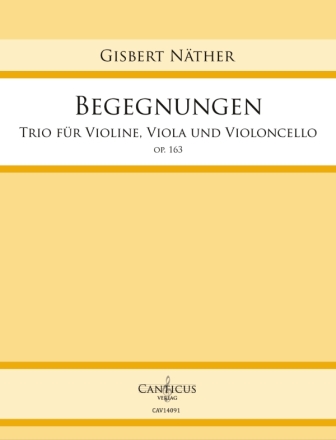 Begegnungen op.163 fr Violine, Viola und Violoncello Partitur und Stimmen