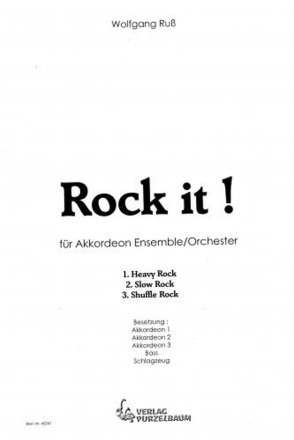 Rock it! fr Akkordeon-Ensemble/Orchester Partitur