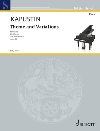 Theme and Variations op. 80 (1996) fr Klavier