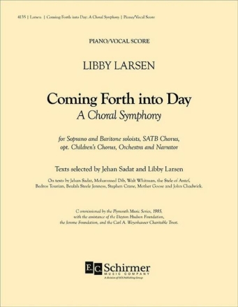 Coming Forth Into Day Mixed Choir and Orchestra Score