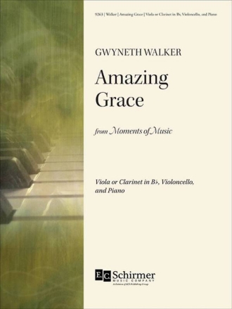 Amazing Grace Viola or Clarinet in Bb, Cello, and Piano Set