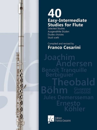 40 Easy-Intermediate Studies for Flute Flute Book