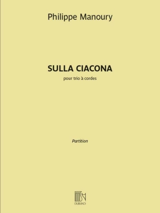 Sulla Ciacona String Trio [Violin, Viola and Cello] Set