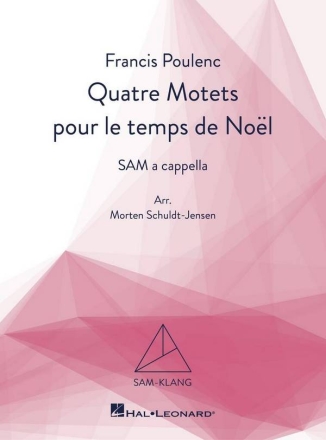 Quatre Motets pour le temps de Nol SAM a cappella Choral Score